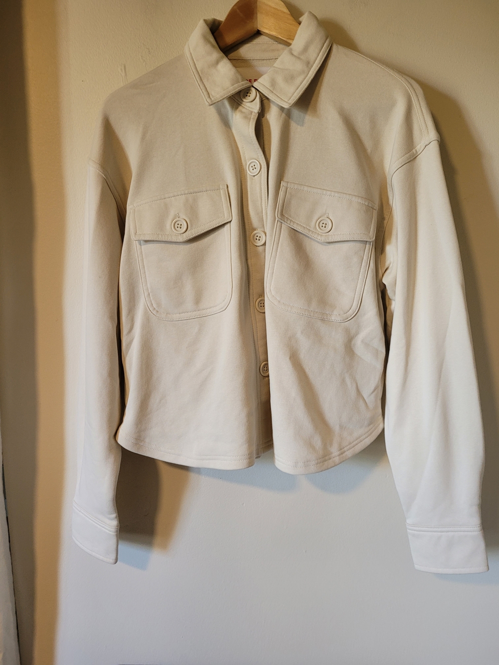 Joe Fresh Cream Button-Front Utility Jacket